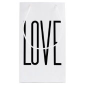 Liefde - Minimalistisch design Klein Cadeauzakje (Achterkant)