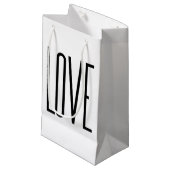 Liefde - Minimalistisch design Klein Cadeauzakje (Voorkant Gekanteld)