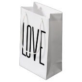 Liefde - Minimalistisch design Klein Cadeauzakje (Achterkant Gekanteld)