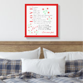 Liefde mislukt nooit | 1 Korintiërs 13 4-8 Canvas Afdruk (Insitu (Slaapkamer))