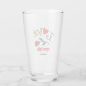 Liefde mislukt nooit Aanpassen met naam of initial Glas (Achterkant)