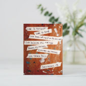 Liefde mislukt nooit briefkaart (Staand voorkant)