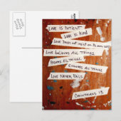 Liefde mislukt nooit briefkaart (Voorkant / Achterkant)