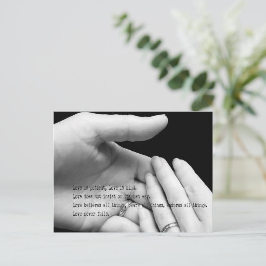 Liefde mislukt nooit Briefkaart (Staand voorkant)