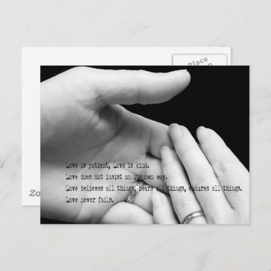 Liefde mislukt nooit Briefkaart (Voorkant / Achterkant)