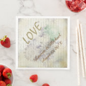 Liefde mislukt nooit bruiloft servet (Insitu)