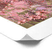 Liefde mislukt nooit ConeFlower Collage Poster (Hoek)
