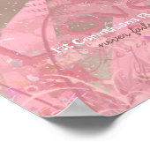 Liefde mislukt nooit ConeFlower Collage Poster (Hoek)