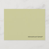 Liefde mislukt nooit Dandelion1 Corinthians 13 Briefkaart (Achterkant)