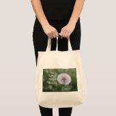 Liefde mislukt nooit Dandelion1 Corinthians 13 Tote Bag (Voorkant (product))