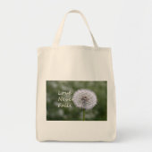 Liefde mislukt nooit Dandelion1 Corinthians 13 Tote Bag (Voorkant)