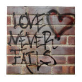 Liefde mislukt nooit Graffiti Tegeltje (Voorkant)