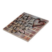 Liefde mislukt nooit Graffiti Tegeltje (Zijkant)
