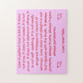 Liefde mislukt nooit legpuzzel (Verticaal)