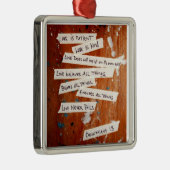 Liefde mislukt nooit metalen ornament (Rechts)