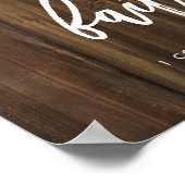 Liefde mislukt nooit op Faux Wood | POSTER (Hoek)