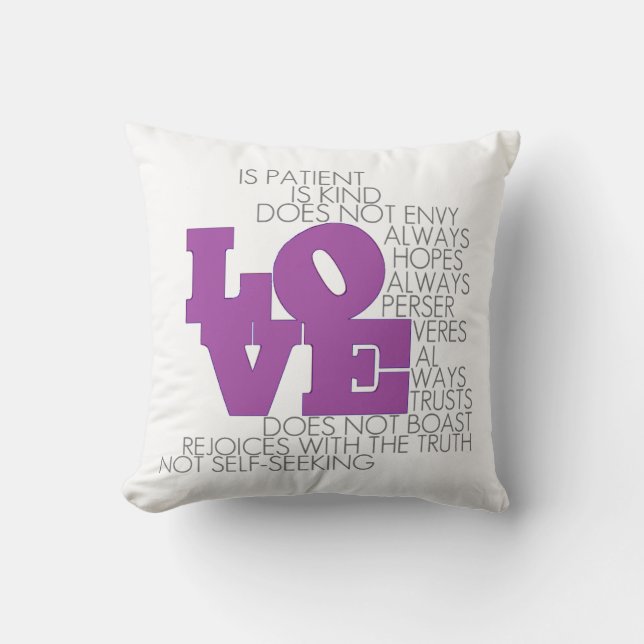 Liefde mislukt nooit Pillow Kussen (Voorkant)