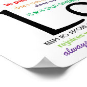 Liefde mislukt nooit Poster (niet-koppel) 14 x 11 (Hoek)