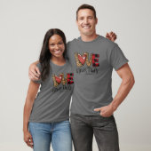 Liefde mislukt nooit Rainbow Leopard Christelijk V T-shirt (Unisex)