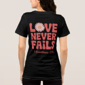 Liefde mislukt nooit Tri-Blend shirt (Achterkant)