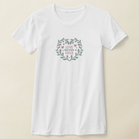 Liefde mislukt nooit - Valentijn hartstikke T-shir T-shirt (Laagn)