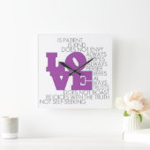 Liefde mislukt nooit - wandklok (Huis)
