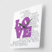 Liefde mislukt nooit - wandklok (Hoek)