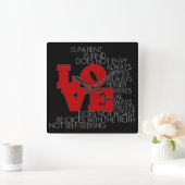 Liefde mislukt nooit - wandklok (Huis)