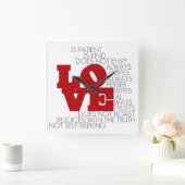 Liefde mislukt nooit - wandklok (Huis)
