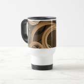 Liefde Mocha Lattes Abstracte Draaikolk Mok (Voorkant links)