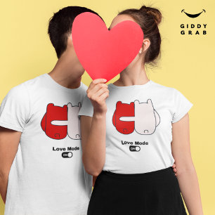 Liefde Mode Op Schattige Beer Paar Valentijns T-shirt