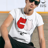 Liefde Mode Op Schattige Beer Paar Valentijns T-shirt