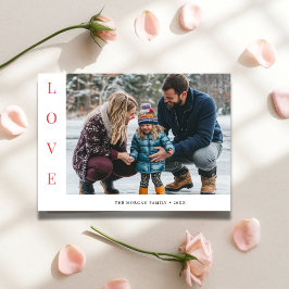 Liefde Modern Baby Foto Grappige Familie Valentijn Feestdagenkaart