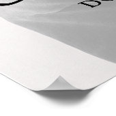 Liefde Modern Chique Calligrafie Eenvoudige Foto B Poster (Hoek)