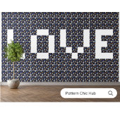 Liefde Modern Elegant Patroon Suiker Schedel Decor Tegeltje