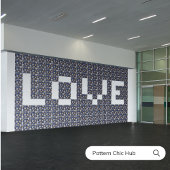 Liefde Modern Elegant Patroon Suiker Schedel Decor Tegeltje