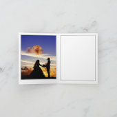 Liefde Modern script lettertype Dank je wel Bedankkaart (Binnen)