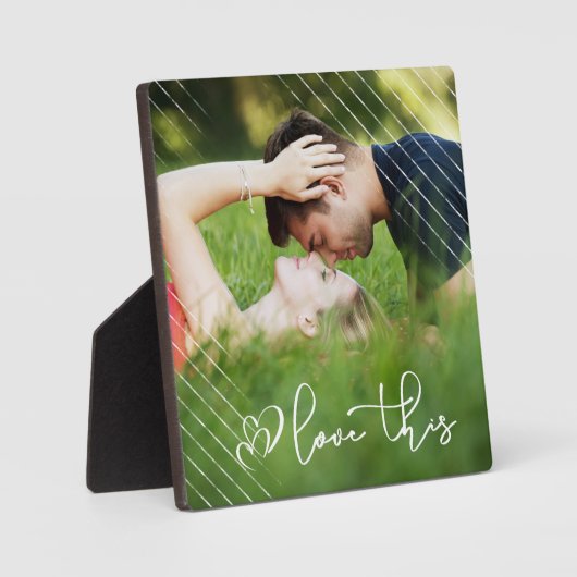 Liefde | Moderne Casual stedelijke-scriptfoto Fotoplaat (Voorkant)