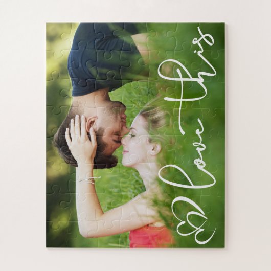 Liefde | Moderne Casual stedelijke-scriptfoto Legpuzzel (Verticaal)