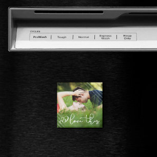 Liefde Moderne Casual stedelijke-scriptfoto Magneet