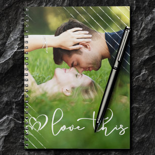Liefde Moderne Casual stedelijke-scriptfoto Notitieboek