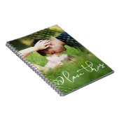 Liefde | Moderne Casual stedelijke-scriptfoto Notitieboek (Rechterzijde)