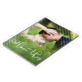 Liefde | Moderne Casual stedelijke-scriptfoto Notitieboek (Linkerzijde)