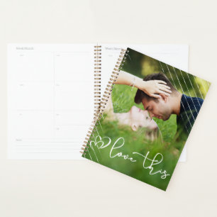 Liefde Moderne Casual stedelijke-scriptfoto Planner