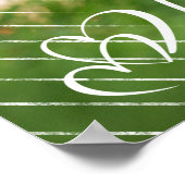 Liefde | Moderne Casual stedelijke-scriptfoto Poster (Hoek)