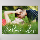 Liefde | Moderne Casual stedelijke-scriptfoto Poster (Voorkant)