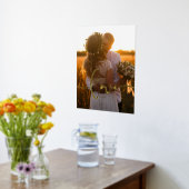 Liefde moderne kalligrafie met bruinkoolfotogoud folie afdrukken (Laag (Keuken))