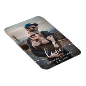 liefde , moderne kalligrafie , nieuwe foto magneet (Rechterzijde)