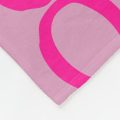 Liefde Moderne Roze Heet Roze Typografie Fleece Deken (Hoek)