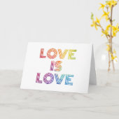 Liefde | Moderne strepen Kaart (Gele Bloem)